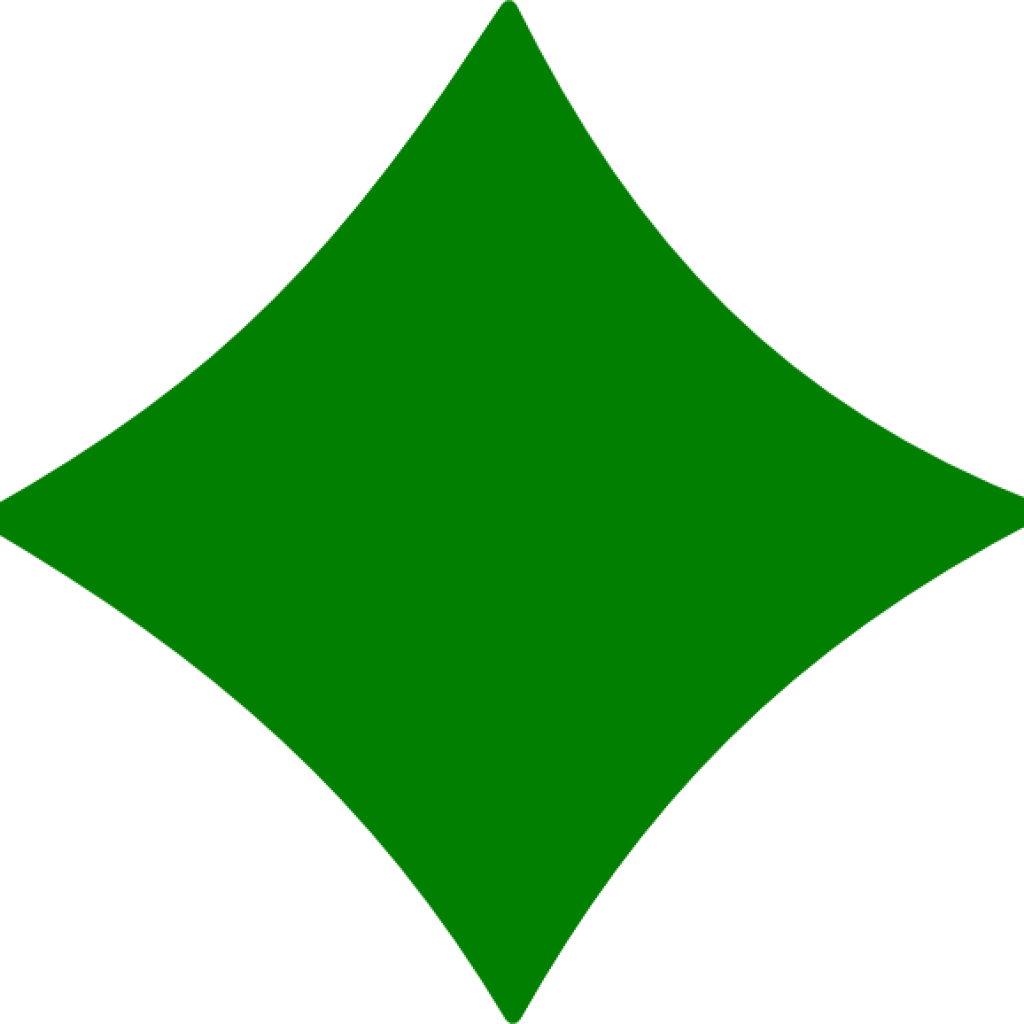 Diamond Shape Clipart Green Clip Art At Clker Vector (1024x1024), Png Download