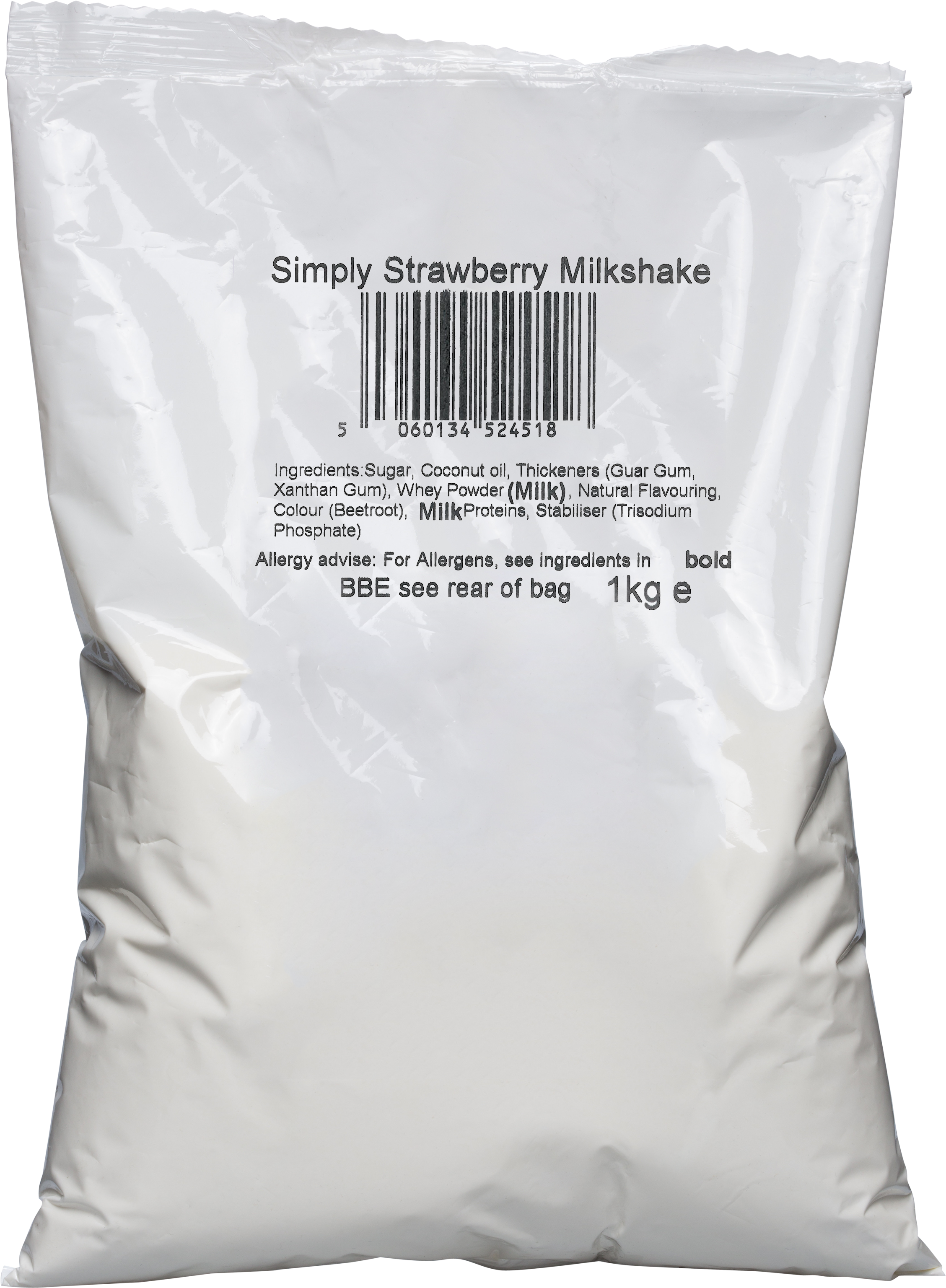 Simply Luxury Strawberry Milkshake - Milkshake (2319x4871), Png Download