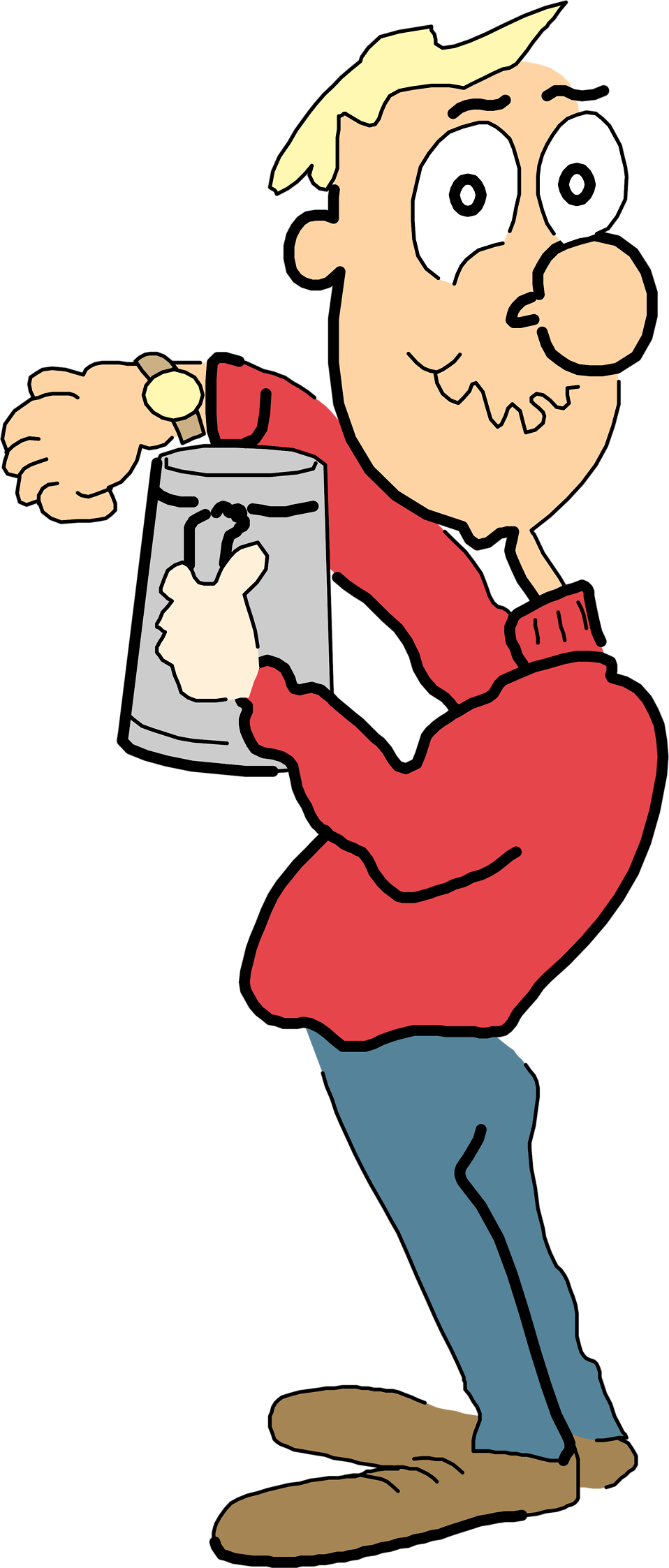 Drunk Vector Man - Drunk Man Cartoon Png (958x2246), Png Download