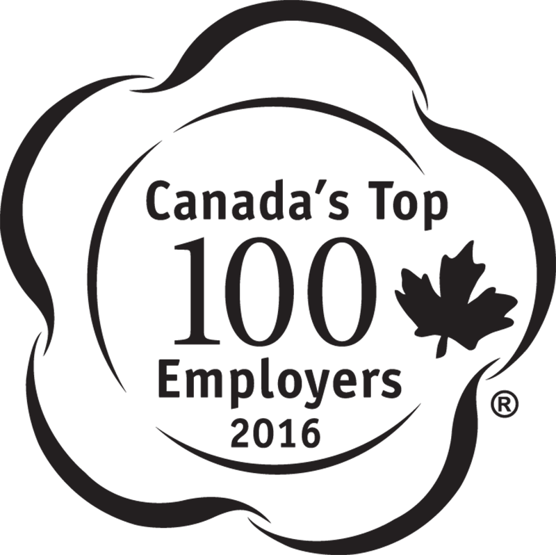Most Engaged Workplaces - Canada's Top 100 2017 (800x798), Png Download