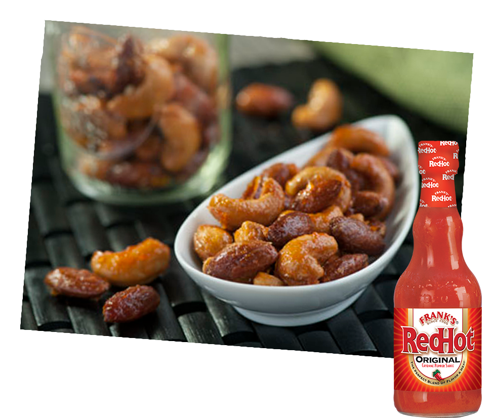 Frank's Redhot Honey Glazed Nuts (1110x885), Png Download