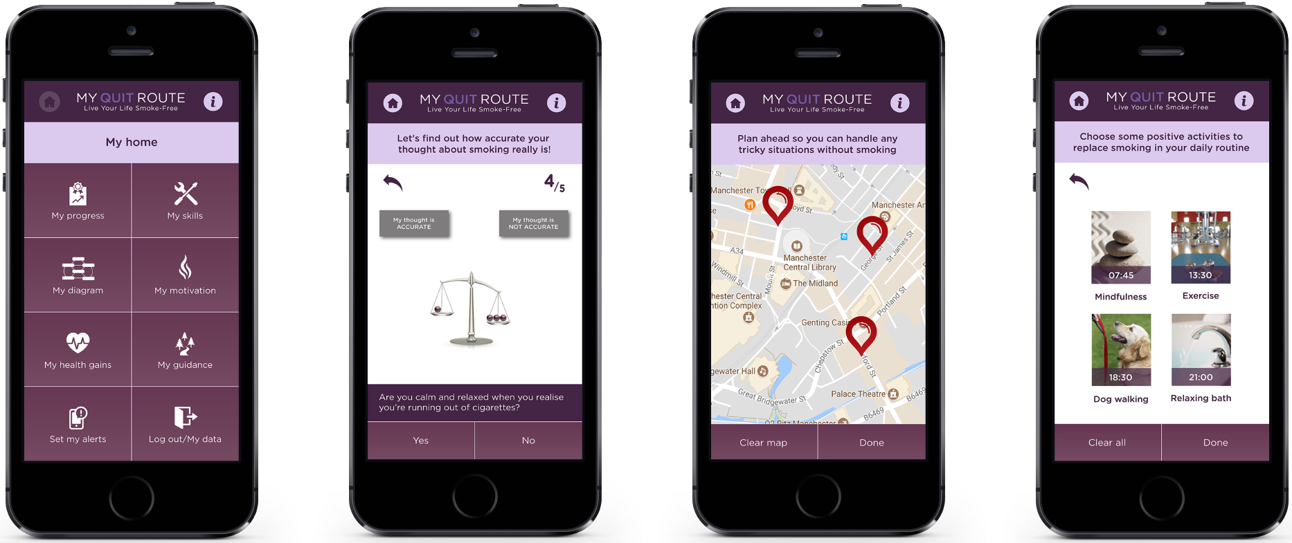 The My Quit Route App Complies With National Centre - Iphone (1866x785), Png Download