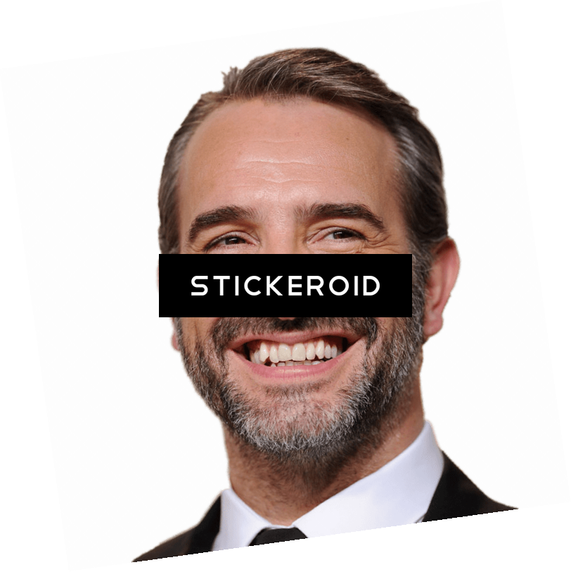 Jean Dujardin Laughing - Actor (812x813), Png Download