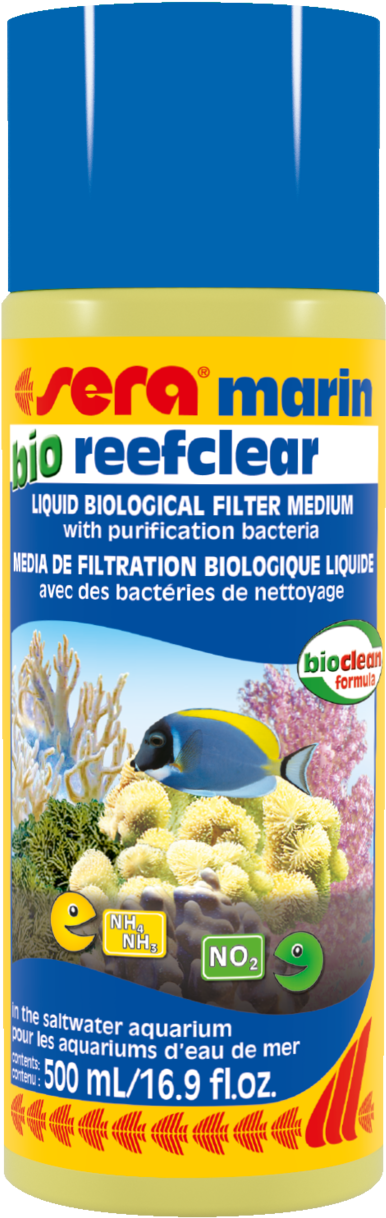 03860 Int Sera Marin Bio Reefclear 500 Ml - Sera Marin Bio Reefclear 100ml (408x1280), Png Download