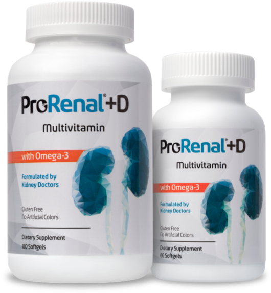 Prorenal® D With Omega-3 Kidney Supplements - Prorenal+d Multivitamin Daily Multivitamin For Kidney (600x600), Png Download