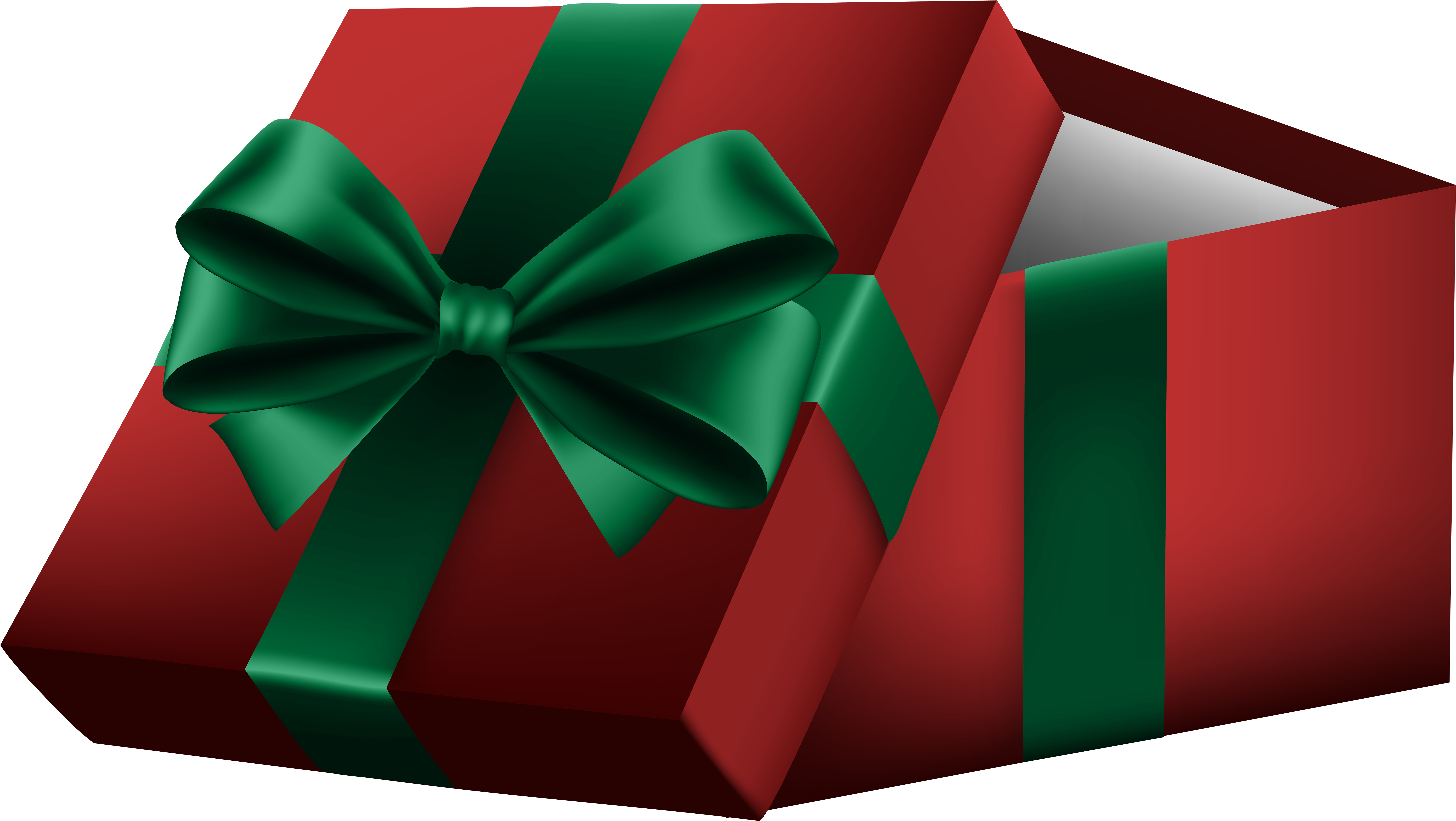 Box Ribbon Clip Art Red Png (8000x4544), Png Download