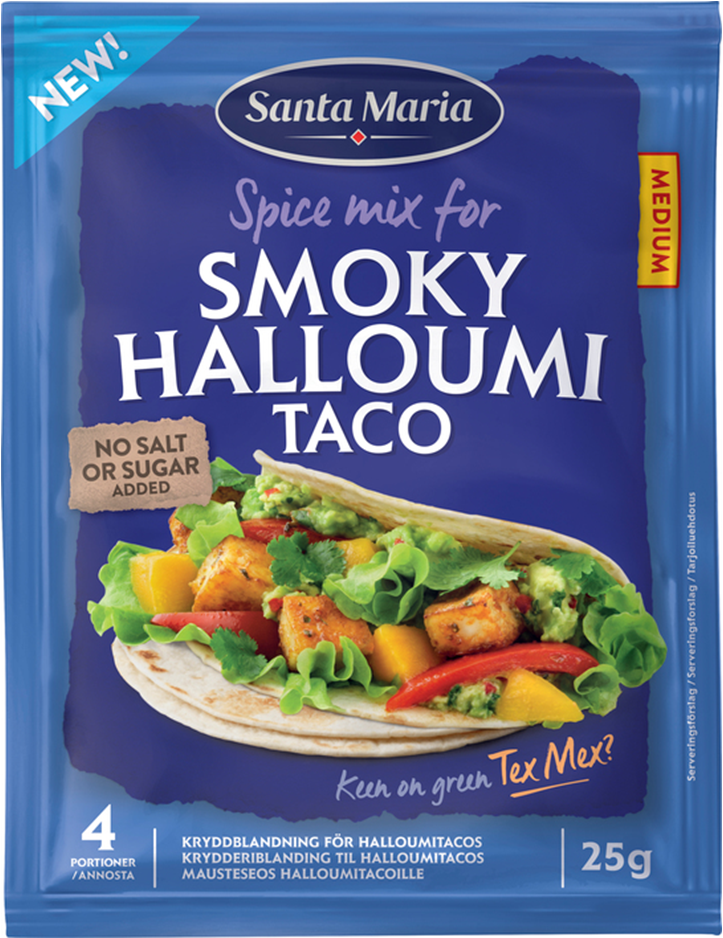 Smoky Halloumi Taco Spice Mix - Santa Maria Halloumi (960x960), Png Download