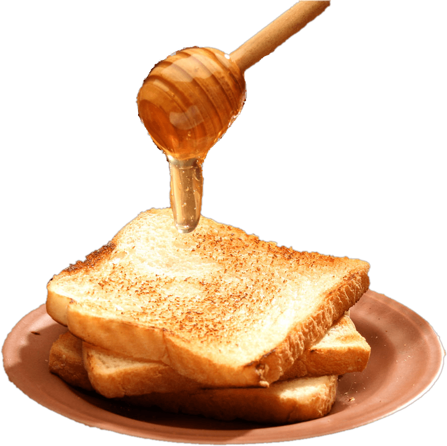 Honey Toast Png - Toast With Honey Png (1471x1000), Png Download