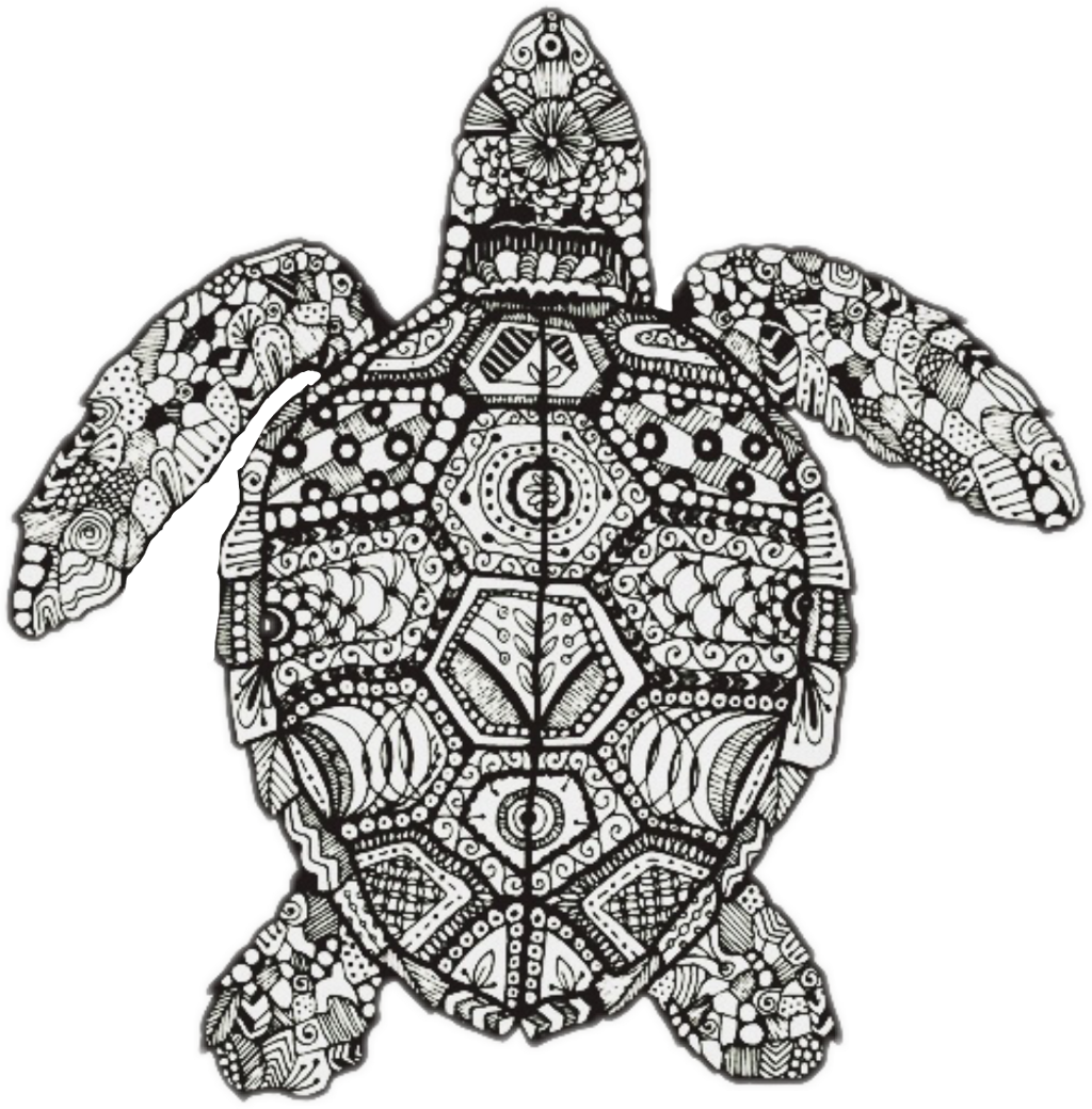 Turtle Mandala Perfec Beutiful Feturethis Avocado Sonic - Turtle Mandala (1024x1040), Png Download