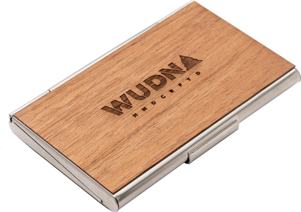Handmade Wooden Business Card Holder (1024x723), Png Download