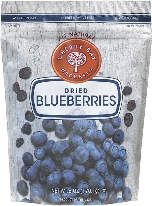 Cbo Blueberries 6oz Reto - Cherry Bay Orchards Dried Fruit Variety 6 Oz 12-count (979x979), Png Download