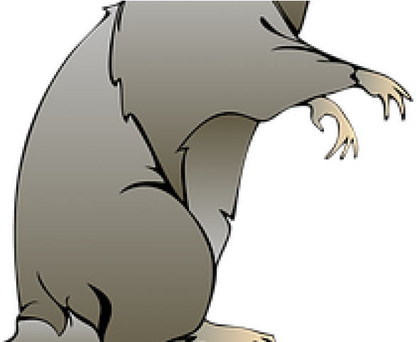 Rodent Clipart Grey Rat - Cute Cartoon Mouse Pillow Case (640x480), Png Download