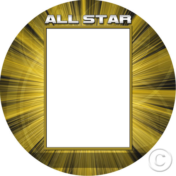 Rpl Sports Gold Round Clinger-png (600x600), Png Download