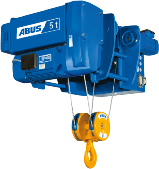 Type E Monorail Hoist - Abus Wire Rope Hoist (680x453), Png Download