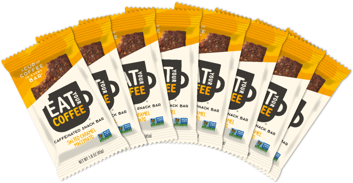 Salted Caramel Macchiato Caffeinated Snack Bars - Snack (1199x1200), Png Download