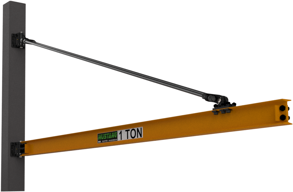 Mustang Wall-mounted Tie Rod Style Jib Crane - Fretsaw (1200x960), Png Download
