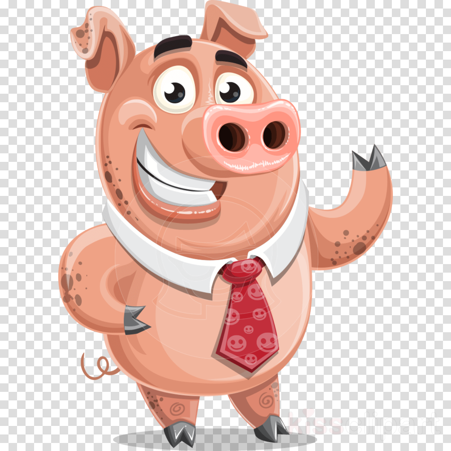 Cartoon Pig Png Clipart Pig Cartoon - 2019 Година На Свинята (900x900), Png Download
