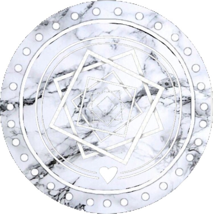 Icon Art Cute Cool Tumblr Interesting Nature People - White Marble Round Ornament (749x754), Png Download