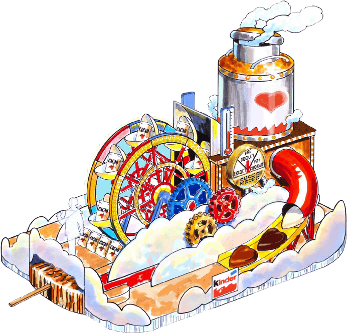 Image Fantasy Chocolate Factory - Macys Parade Kinder Chocolate Float (800x800), Png Download