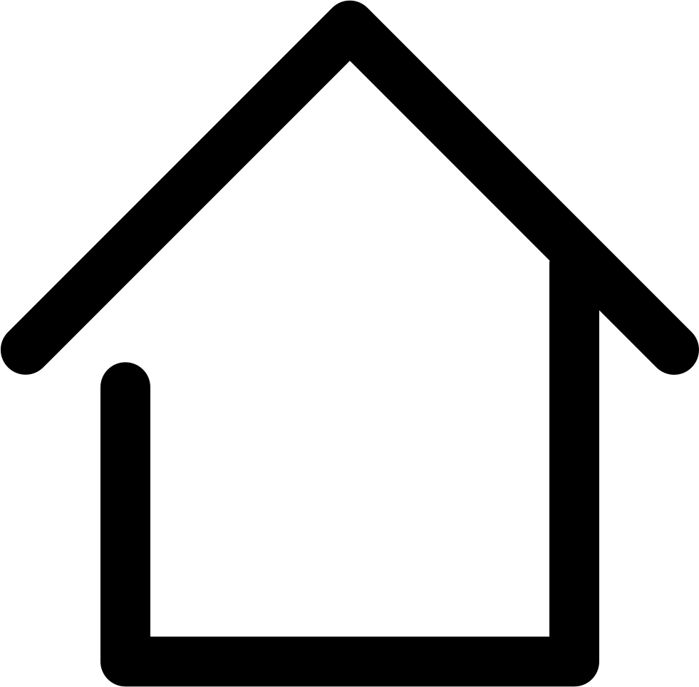 Home House Real Estate Comments - Home Line Icon Png (981x964), Png Download