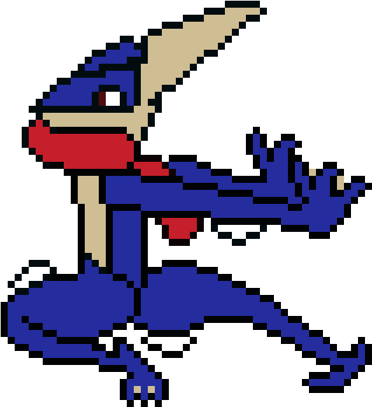 Greninja - Art (610x610), Png Download