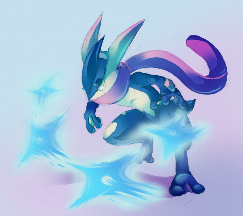 "gather 'round The Campfire " - Greninja (1024x909), Png Download