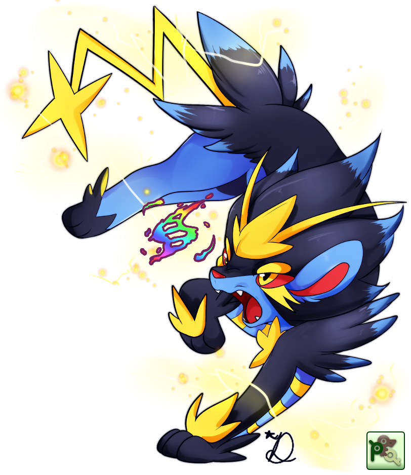 8 May - Mega Luxray (812x938), Png Download