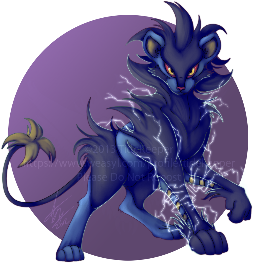 Pokemon - Luxray - Luxio (898x900), Png Download