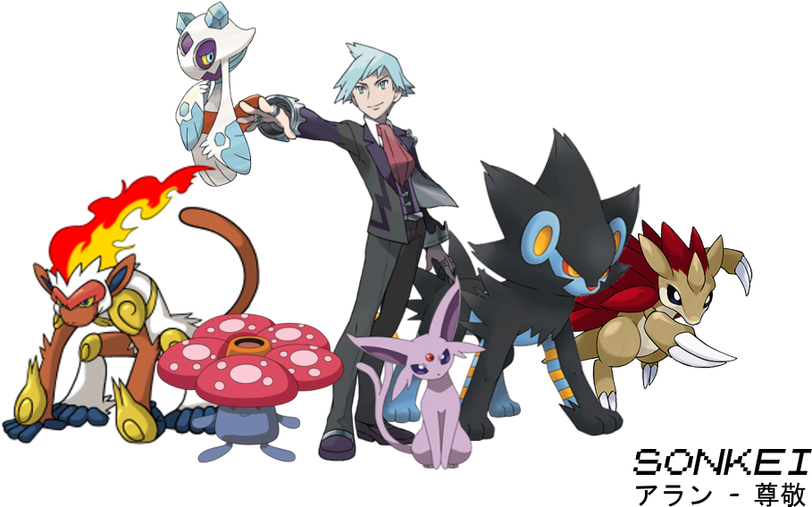 #pokemontrainer #pokemon #pocketmonsters #monferno - Pokemon Steven Stone Short Light Blue Cosplay Wig (1000x700), Png Download