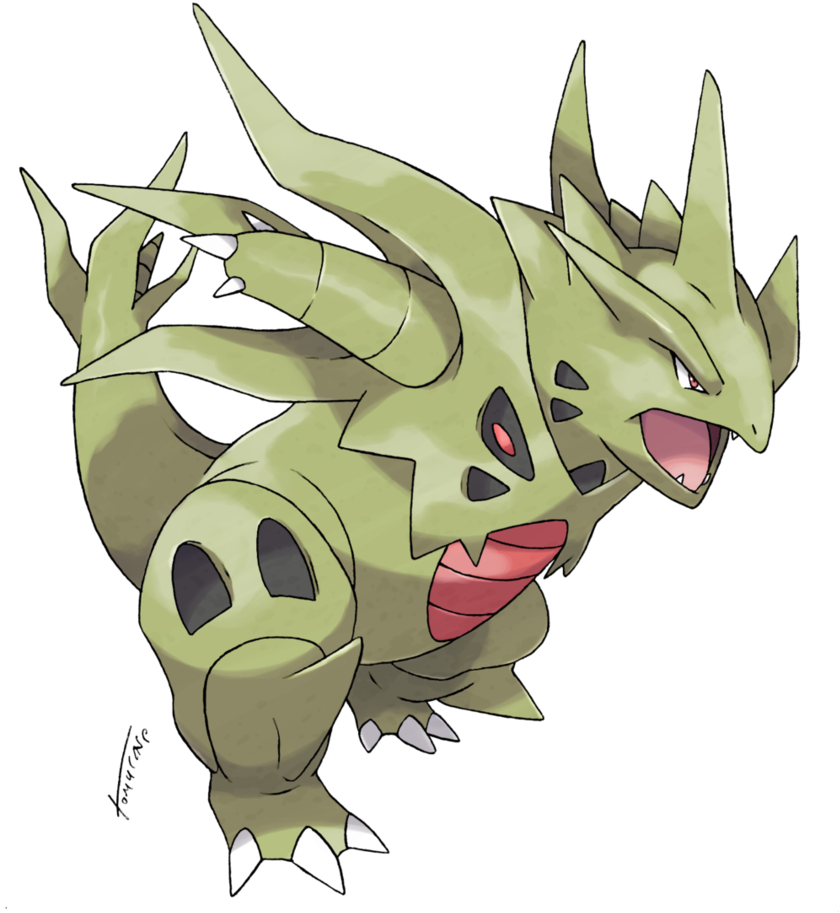 A Pokemon I Hope To Have By The Time I Reach The End - Pokemon Brick Bronze Mega Tyranitar (863x925), Png Download