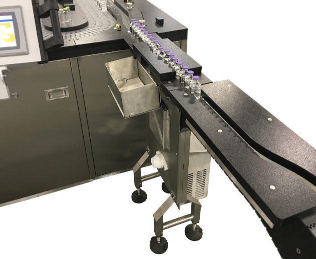 As The Dried Vial Exit The Machine In A Single Row, - Cold Storage For Vial (631x518), Png Download