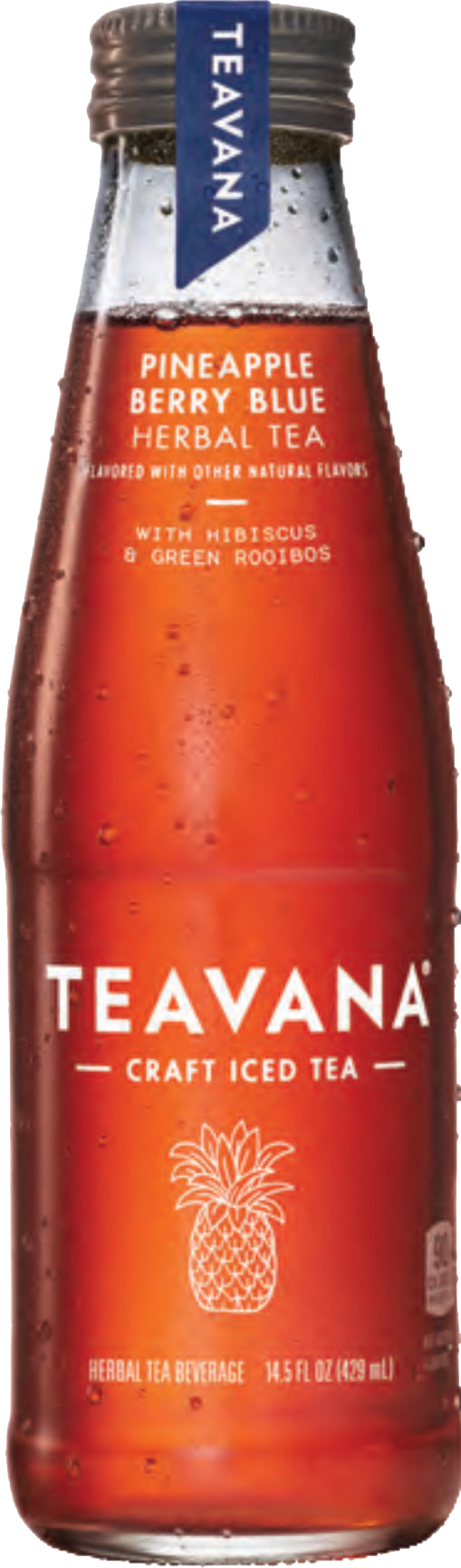Teavana Pineapple Berry Blue Herbal Tea (509x1733), Png Download