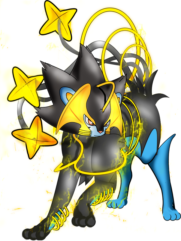 Luxray - Mega Luxray (603x800), Png Download
