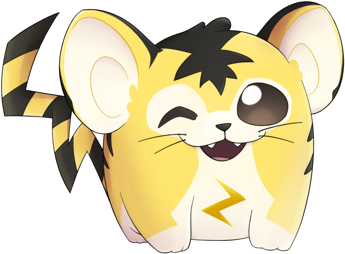 Shellah On Twitter - Pokemon Tigrette (1200x908), Png Download