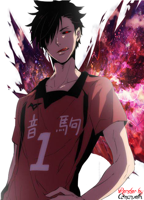 Haikyuu And Tokyo Ghoul Image - Haikyuu Kuroo (500x648), Png Download