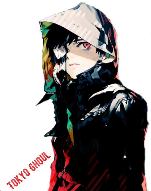 Model Image T Shirt - Tokyo Ghoul Kaneki Ken Poster Anime Poster Kraft Paper (637x910), Png Download