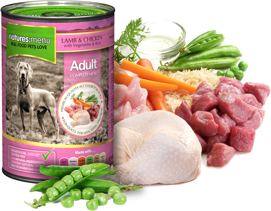 Natures Menu Dog Food Can Lamb With Chicken - Natures Menu Dog Food Lamb & Chicken (1000x1000), Png Download