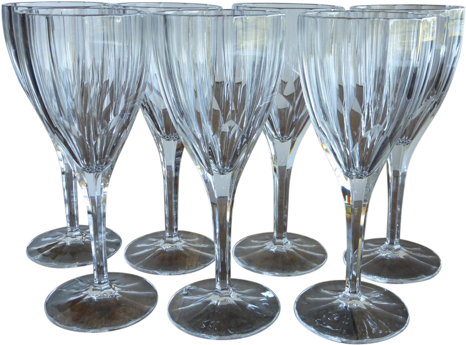 Thick Crystal Wine Glasses (946x946), Png Download