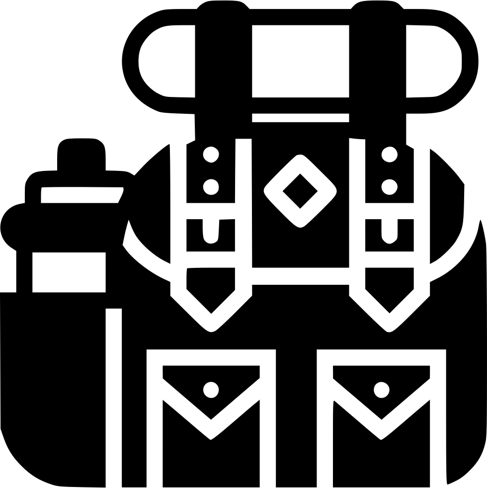 Png File Svg - Backpack (980x982), Png Download