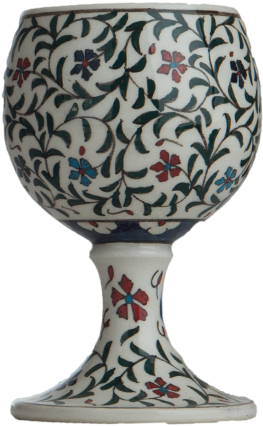 Floral Designed Goblet - Snifter (700x718), Png Download