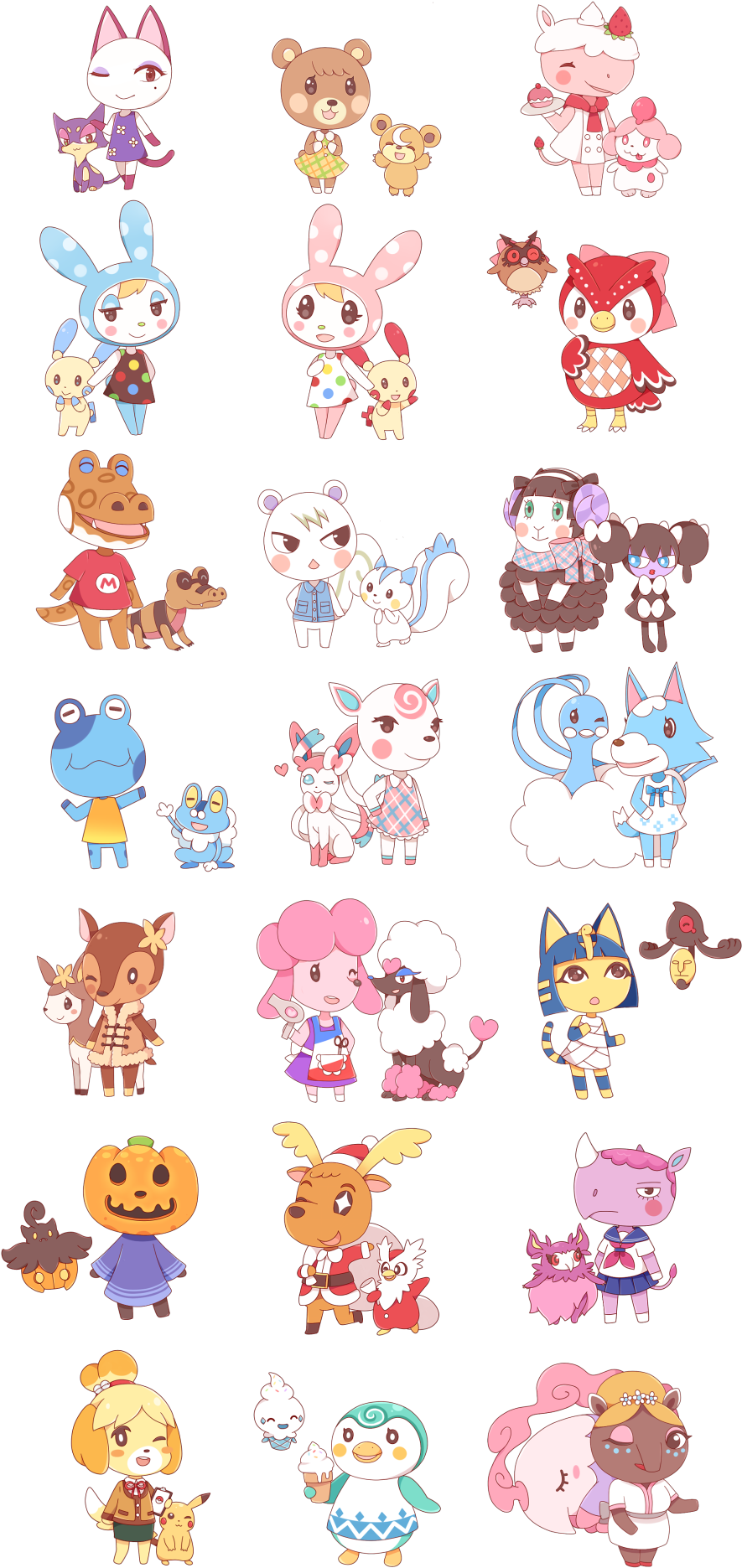 Thesoundoffreedom Crossover Of Animal Crossing And - Animal Crossing Pokemon (914x1920), Png Download