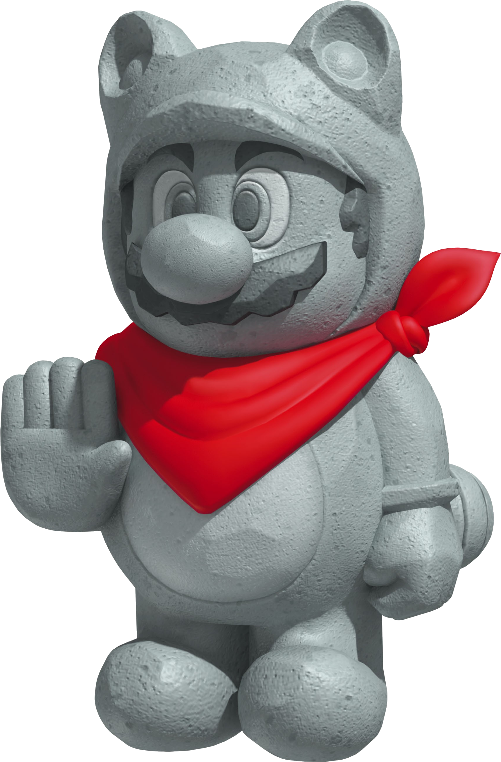 Statue Mario - Super Mario 3d Land Leaf (1750x2650), Png Download