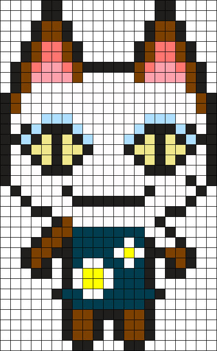 Animal Crossing Olivia Perler Bead Pattern / Bead Sprite - Bead (442x715), Png Download