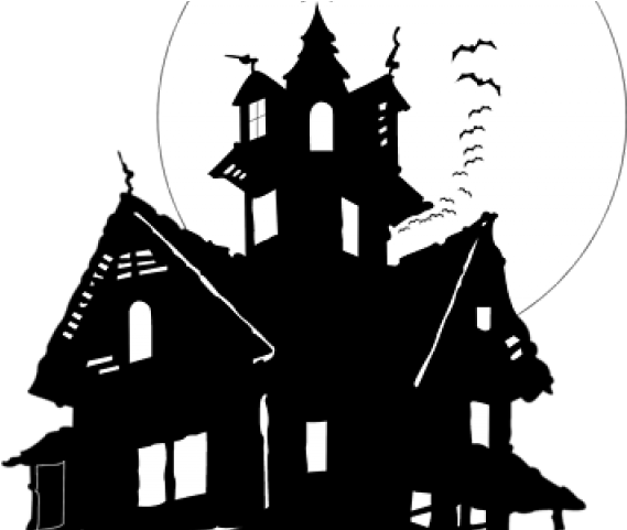 Haunted House Shower Curtain (640x480), Png Download