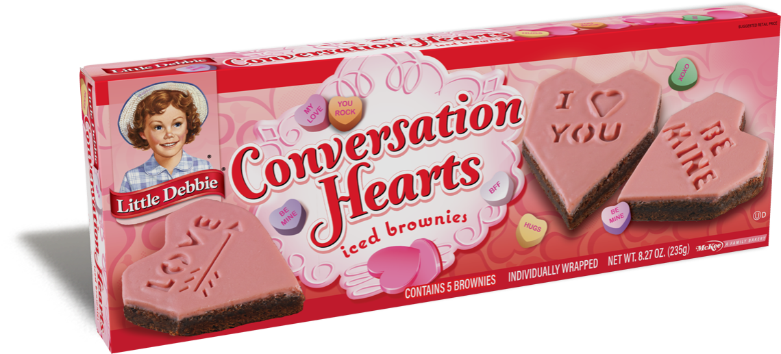 Download Be My Valentine Conversation Hearts Iced Brownies Little