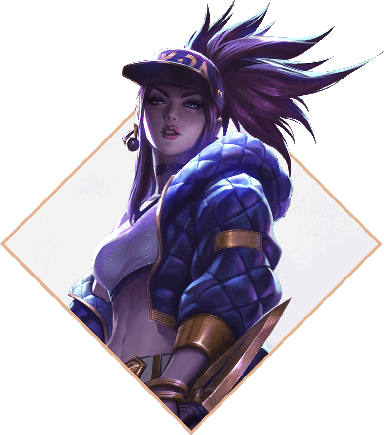 Kda Akali Render (900x900), Png Download