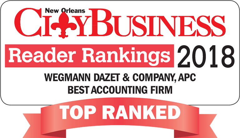 Wegmann Dazet & Company Is A Top Ranked New Orleans - New Orleans Citybusiness (768x443), Png Download