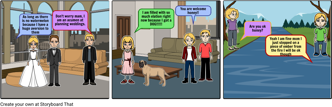 The Wedding - Cartoon (1164x385), Png Download