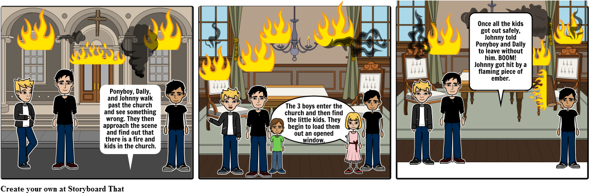 The Outsiders Comic Strip (1164x385), Png Download