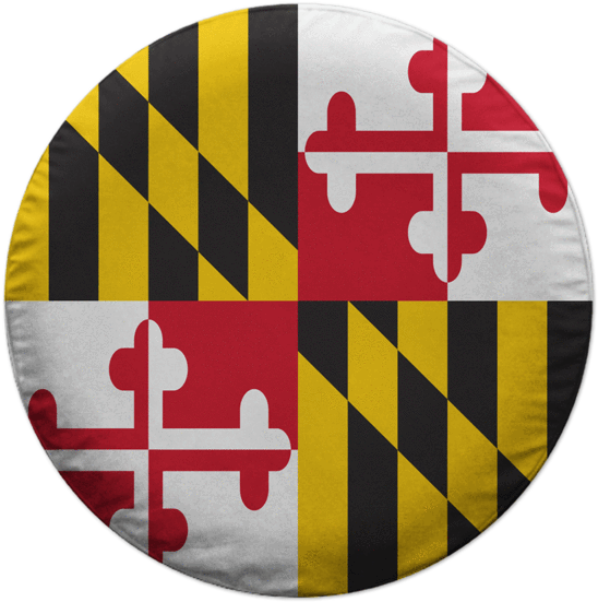 Maryland Flag / Tire Cover - State Of Maryland Flag (600x600), Png Download